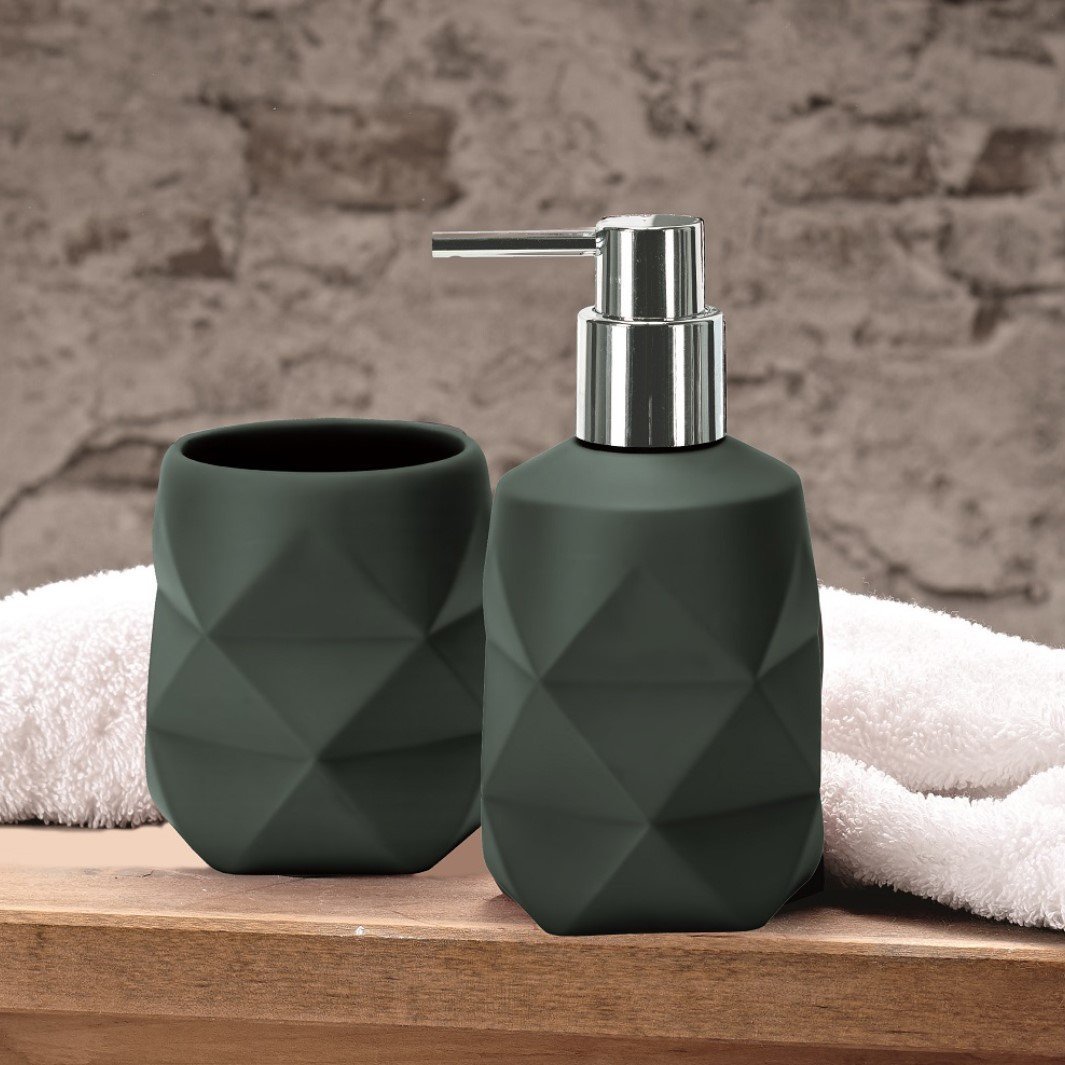 22031-c Αξεσουάρ Μπάνιου Crackle Σετ 2 Τεμαχίων - Image 1