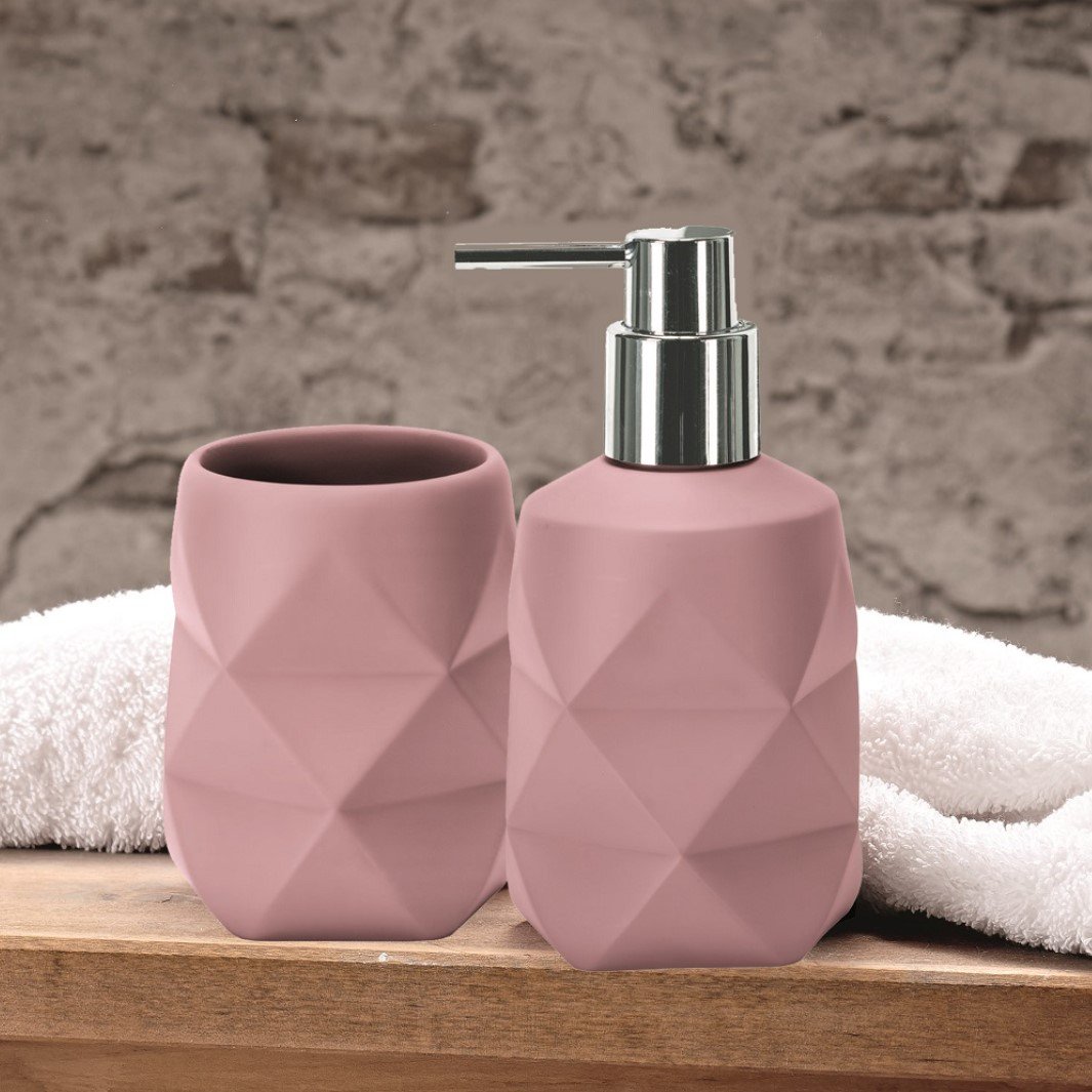 22032-c Αξεσουάρ Μπάνιου Crackle Σετ 2 Τεμαχίων - Image 1