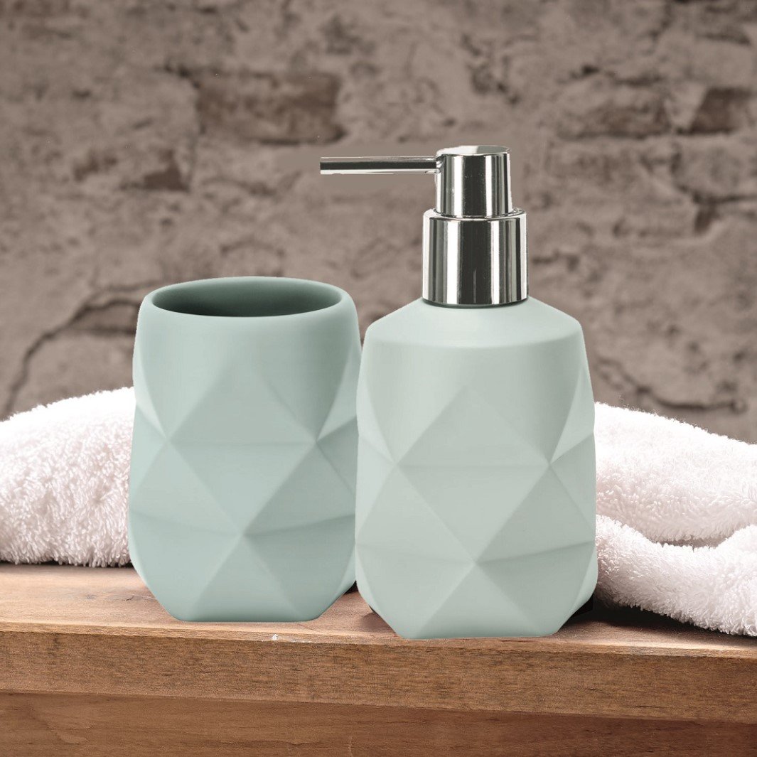 22035-c Αξεσουάρ Μπάνιου Crackle Σετ 2 Τεμαχίων - Image 1