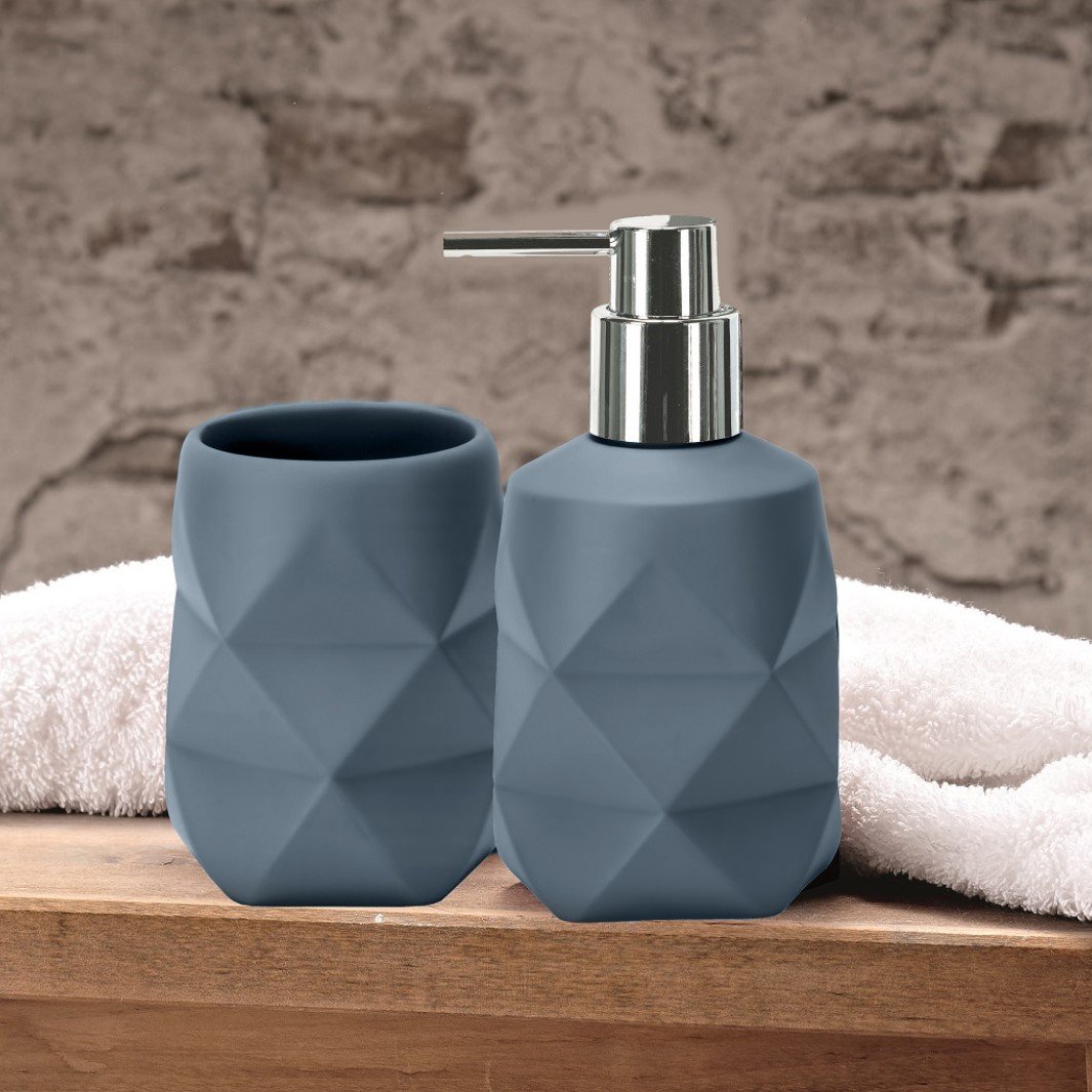 22036-c Αξεσουάρ Μπάνιου Crackle Σετ 2 Τεμαχίων - Image 1