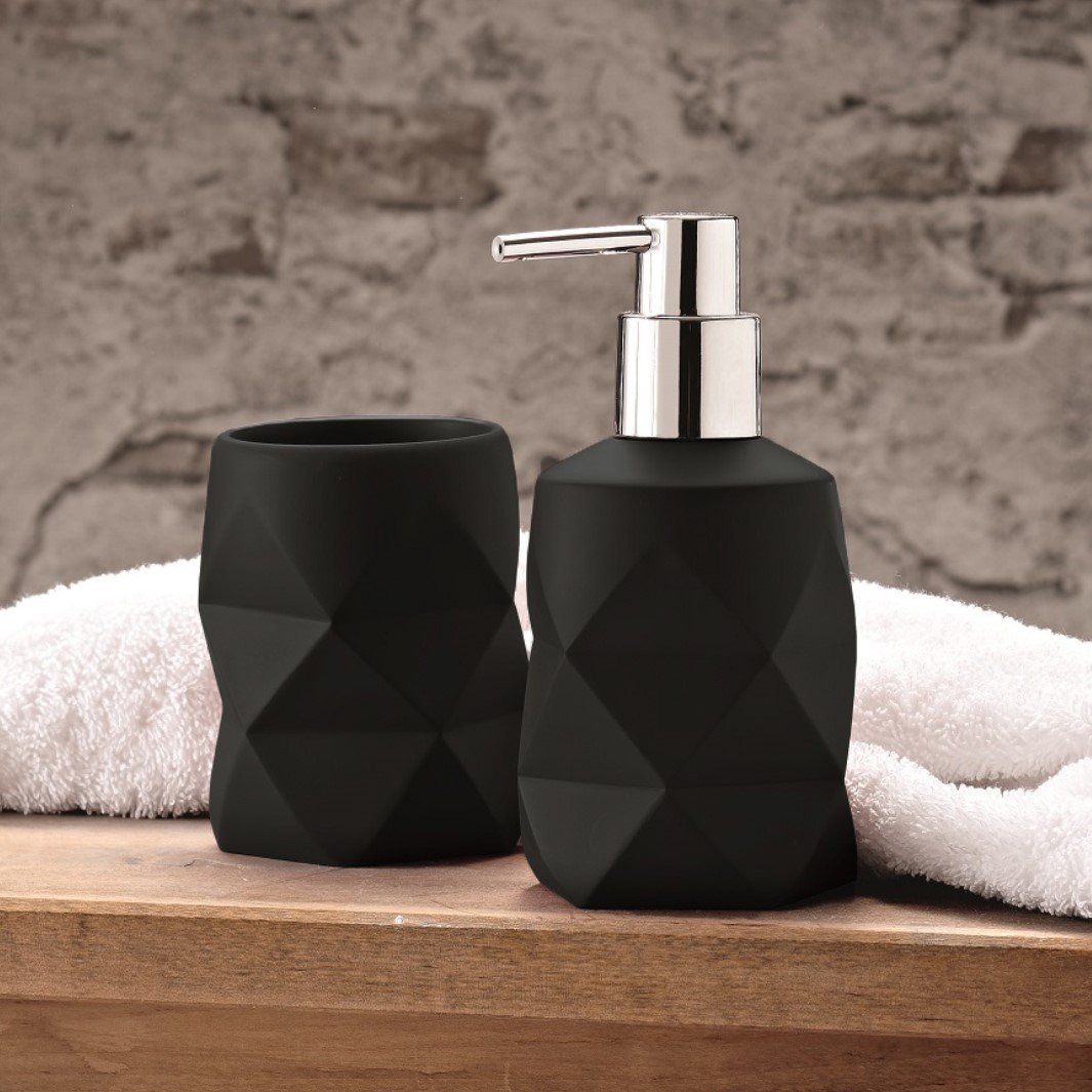 22037-c Αξεσουάρ Μπάνιου Crackle Σετ 2 Τεμαχίων - Image 1