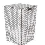 Καλάθι Απλύτων Γκρί Double Laundry Box  35x50x35 εκ
