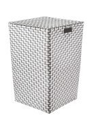 Καλάθι Απλύτων Γκρί Double Laundry Box 35x50x35 εκ