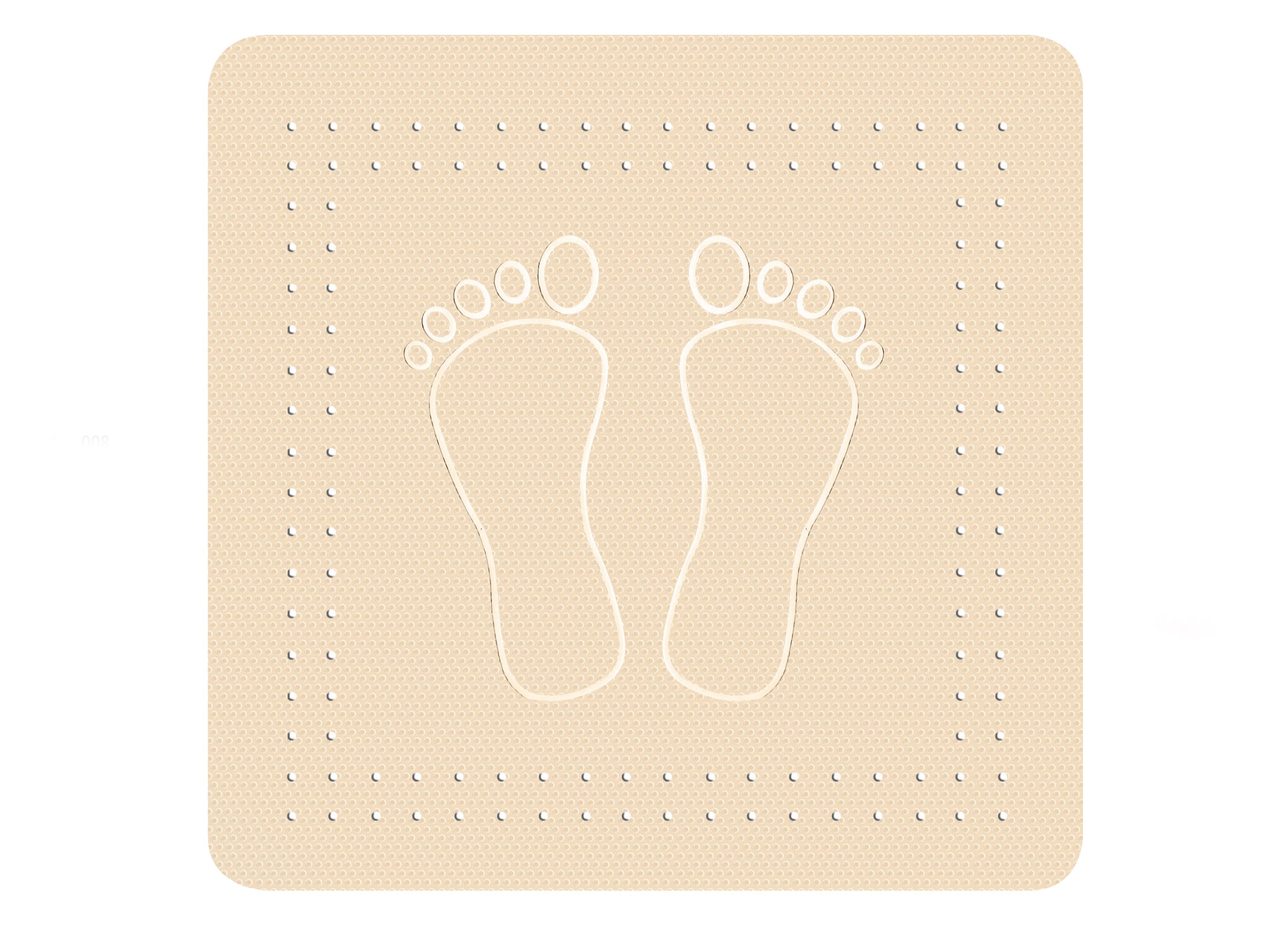 22416-c Αντιολισθητικό Μπάνιου Foot Ντουζιέρας 55x55 εκ - Image 1