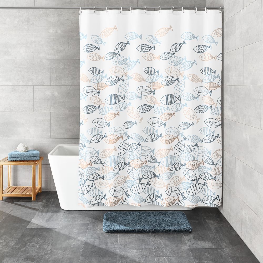 22502-c-2 Κουρτίνα Μπάνιου Sardinas 180x200 εκ - Image 1