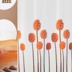 ΚΟΥΡΤΙΝΑ ΜΠΑΝΙΟΥ LAVENDER 240(Μ)X180(Υ) ΠΟΡΤΟΚΑΛΙ