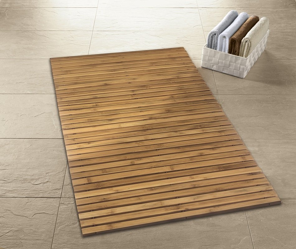 23563-c-1 Ξύλινο Ταπέτο Μπάνιου Level 60x115 εκ - Image 1