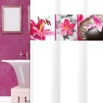 ΚΟΥΡΤΙΝΑ ΜΠΑΝΙΟΥ LILIUM 180(Μ)X180(Υ)