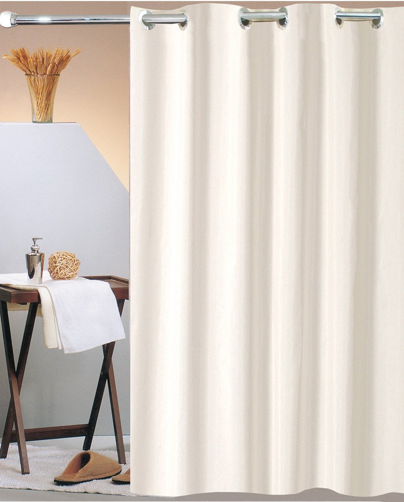 265 ΚΟΥΡΤΙΝΑ ΜΠΑΝΙΟΥ SOLID HOOKLESS ΜΠΕΖ 180(Μ)X200(Υ) - Image 1