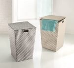 Καλάθι Απλύτων Γκρί Double Laundry Box 35x50x35 εκ - Image 2