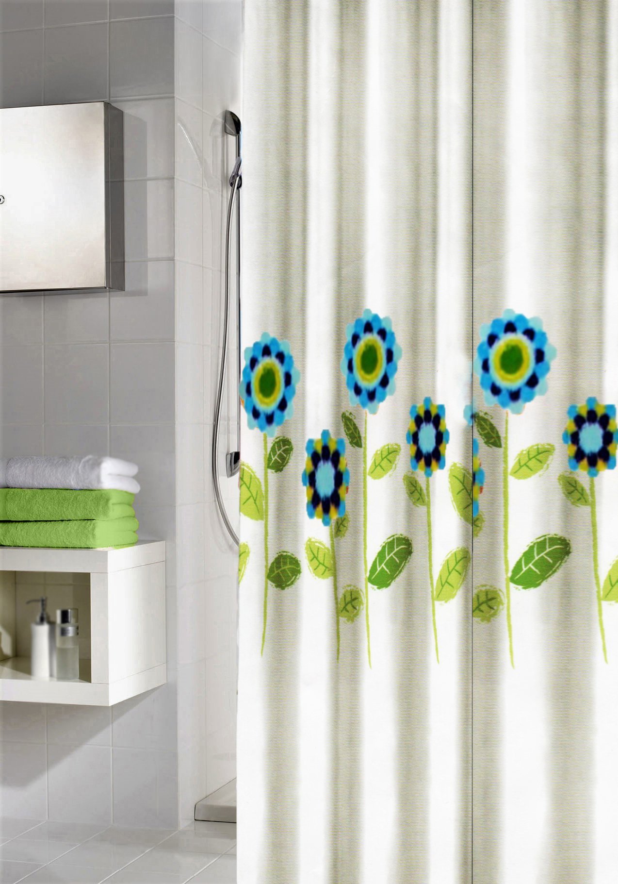 4535-c Κουρτίνα Μπάνιου Υφασμάτινη Veneto 180x200 εκ - Image 1