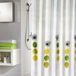 Κουρτίνα Μπάνιου Υφασμάτινη Fiory με Ράντες  180x200 εκ
