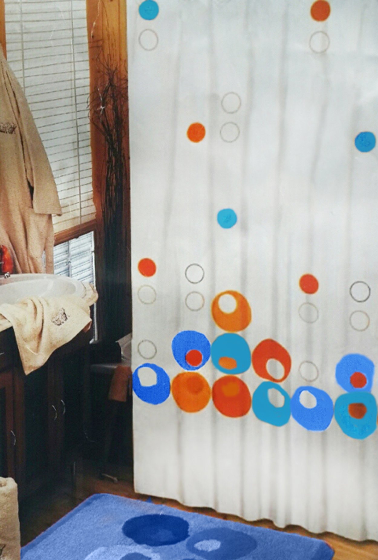 4545-c Κουρτίνα Μπάνιου Υφασμάτινη Magic 180x200 εκ - Image 1