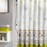 Κουρτίνα Μπάνιου Υφασμάτινη Mayo με Ράντες  240x200 εκ