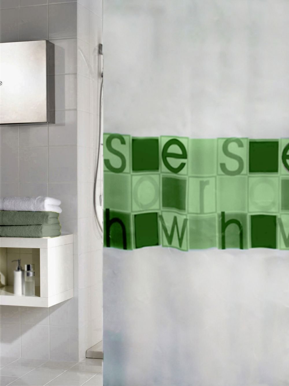 4575-c Κουρτίνα Μπάνιου Υφασμάτινη Shower 180x200 εκ - Image 1