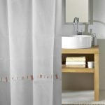 Κουρτίνα Μπάνιου Υφασμάτινη Cometa με ράντες  180x200 εκ