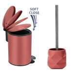 Σετ Καλάθι 3lt με απαλό κλείσιμο & Πιγκάλ Cracle Rosewood