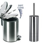 Σετ Καλάθι 3lt με απαλό κλείσιμο & Πιγκάλ Gloria Silver