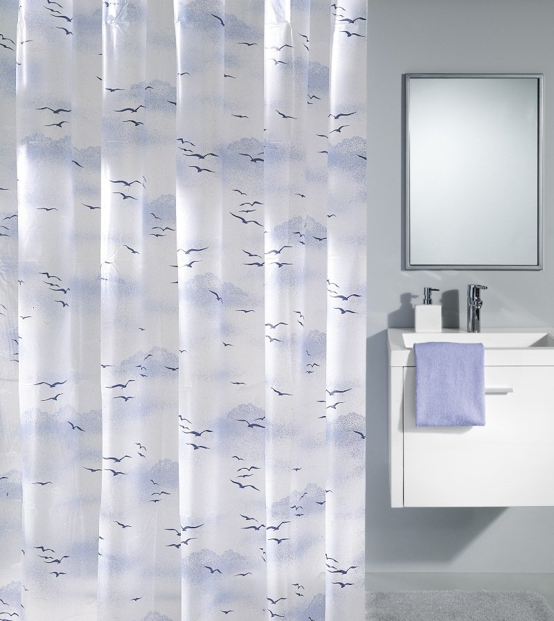 5861-c Κουρτίνα Μπάνιου Sky 180x200 εκ - Image 1