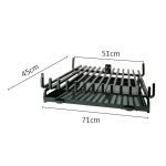 Σχάρα Τζακιού Ζωγομετάλ Νο 655 Μαύρο Διαστάσεις: 71Χ45Χ51cm - Image 2