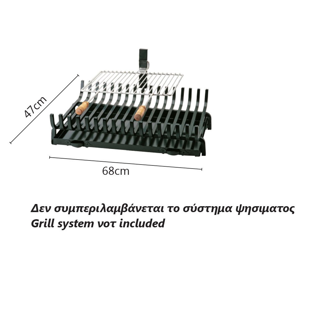 658_ok-1024x1024a Σχάρα Τζακιού Ζωγομετάλ Νο 658 Μαύρο - Image 1