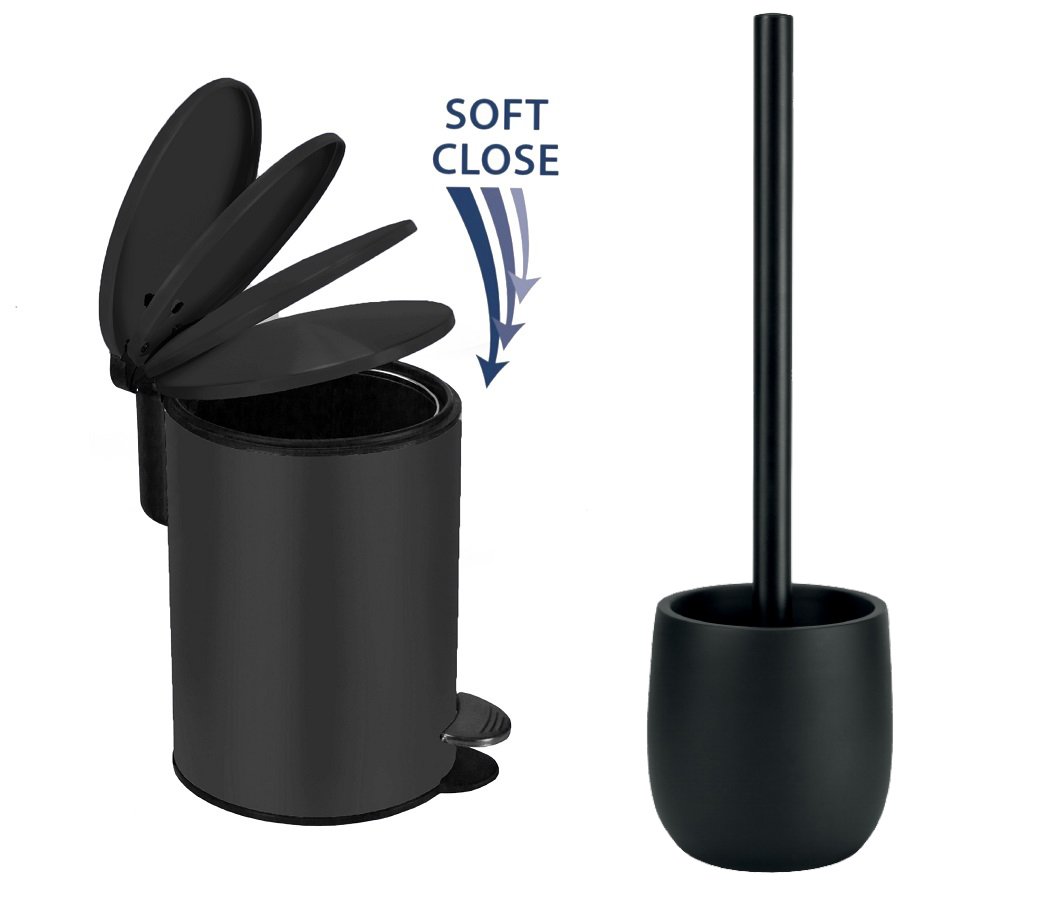 6777 Σετ Καλάθι 3lt με απαλό κλείσιμο & Πιγκάλ Bonny Black - Image 1