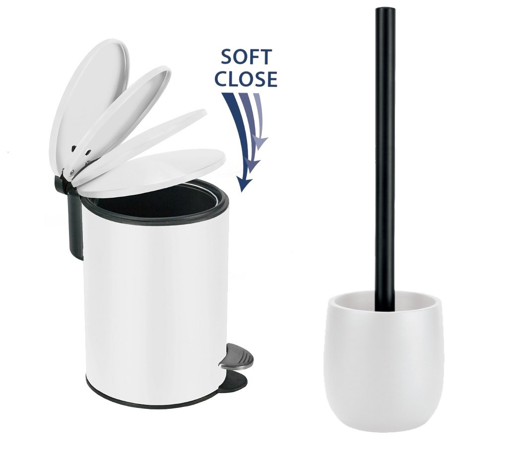 6778 Σετ Καλάθι 3lt με απαλό κλείσιμο & Πιγκάλ Bonny White - Image 1