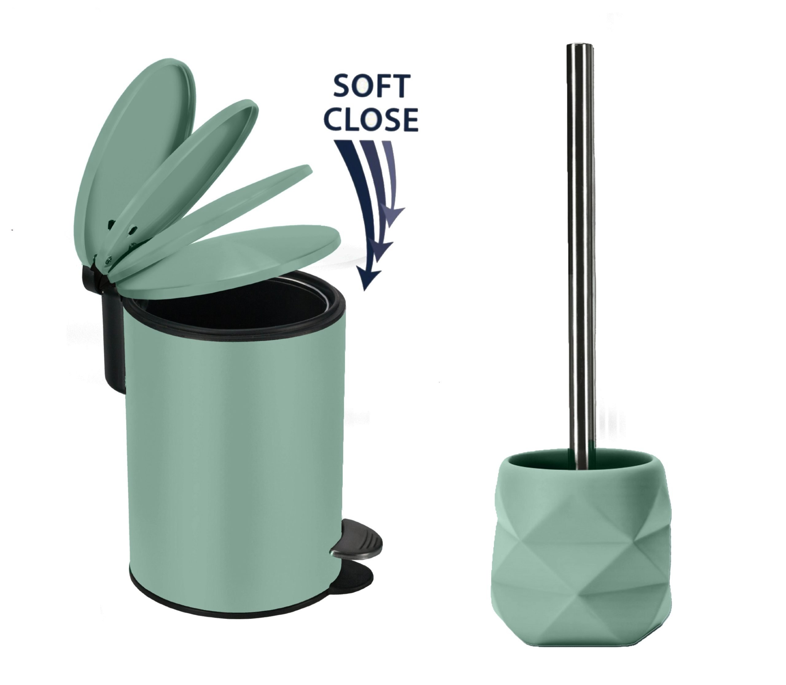 6864 Σετ Καλάθι 3lt με απαλό κλείσιμο & Πιγκάλ Cracle Maledivia - Image 1