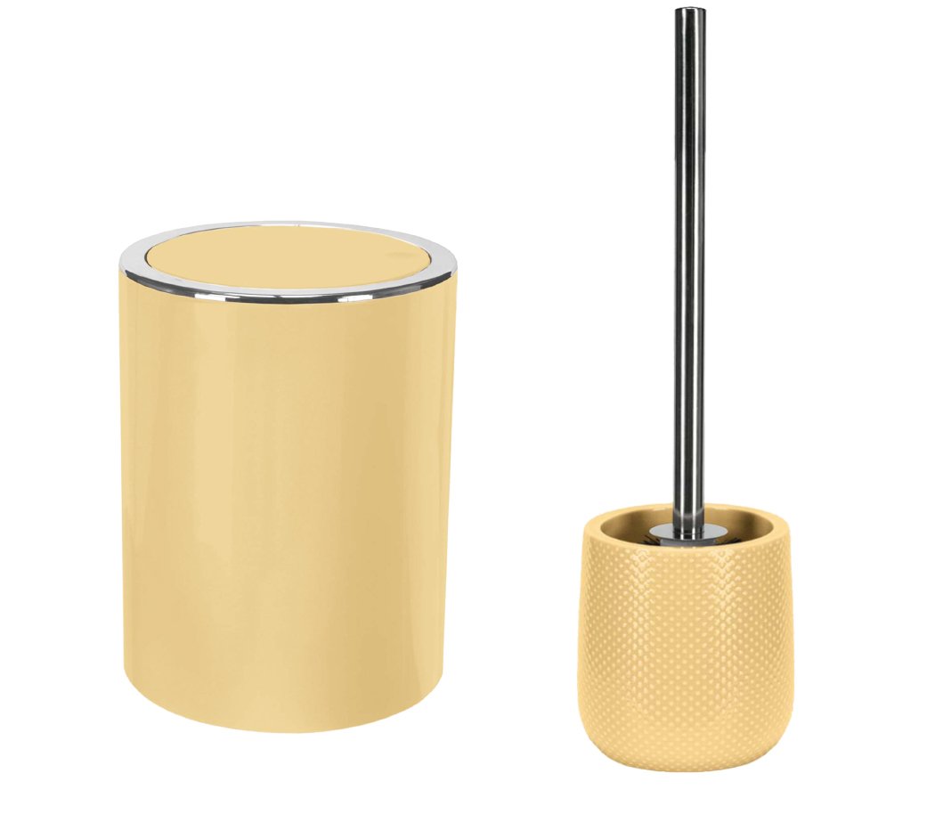 6865 Σετ Καλάθι 5lt & Πιγκάλ Dotty Yellow - Image 1