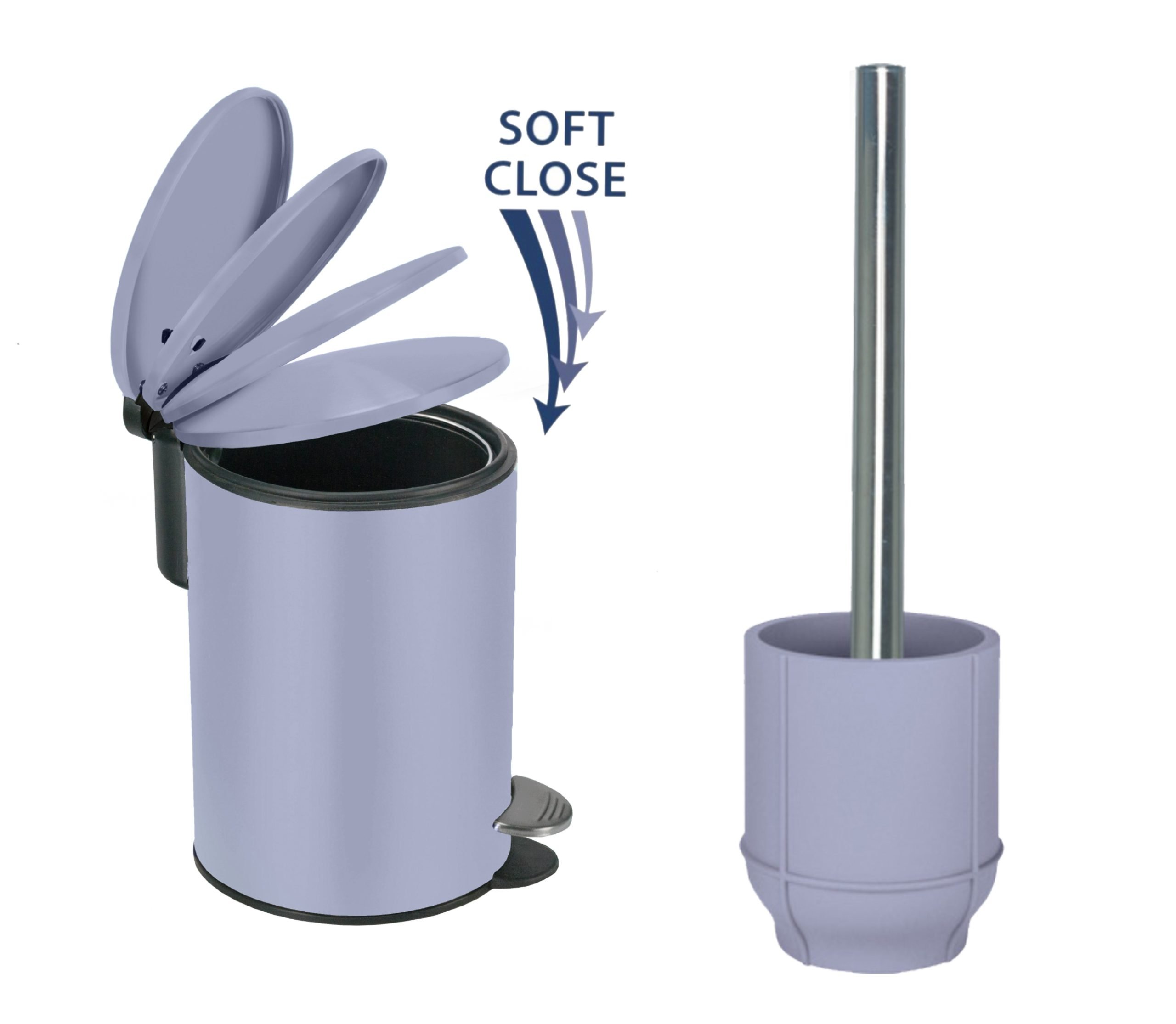 7376 Σετ Καλάθι 3lt με απαλό κλείσιμο & Πιγκάλ Adona Lavender - Image 1