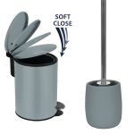 Σετ Καλάθι 3lt με απαλό κλείσιμο & Πιγκάλ Eclipse Gray