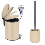 Σετ Καλάθι 3lt με απαλό κλείσιμο & Πιγκάλ Eclipse Beige