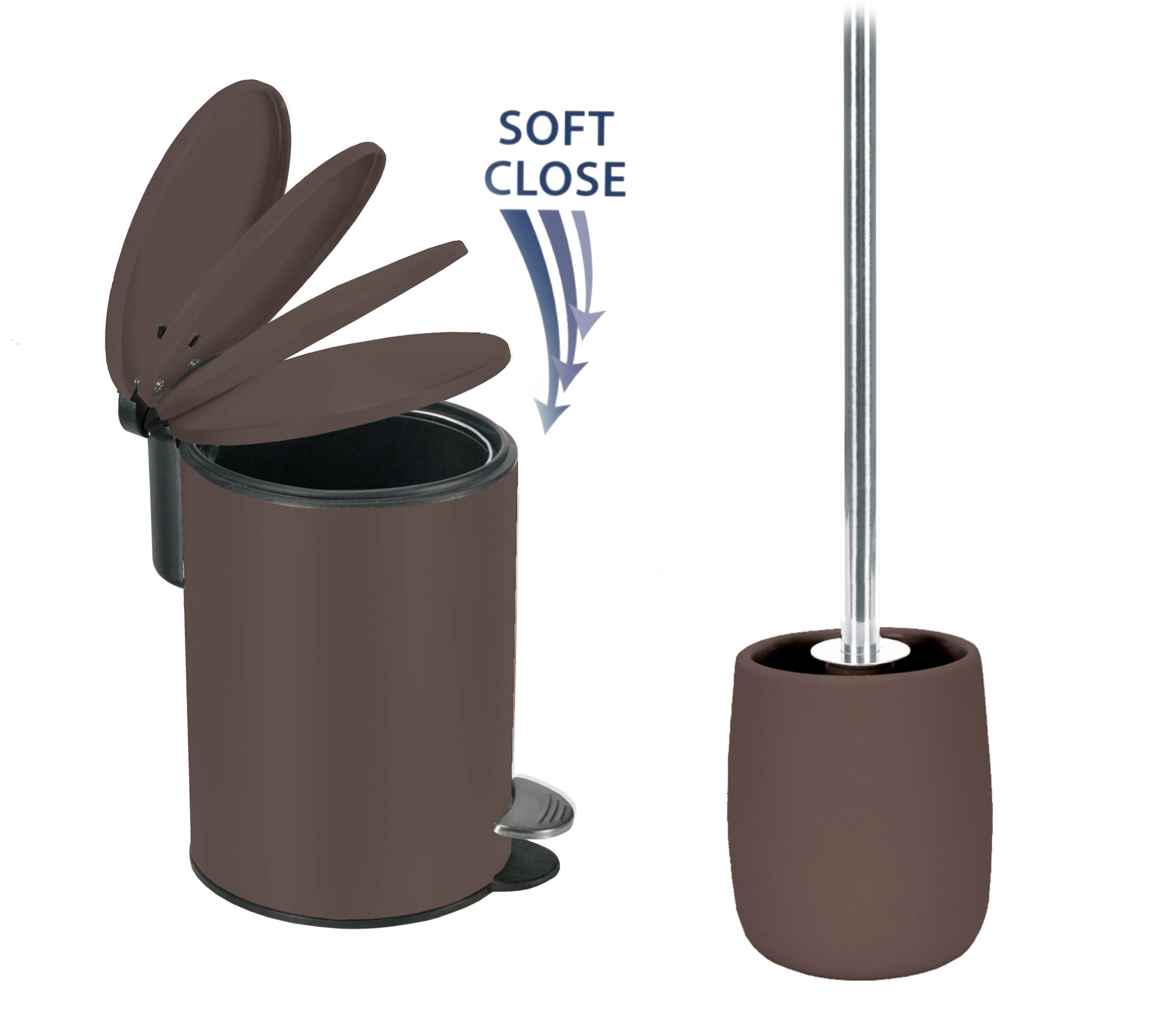 7381 Σετ Καλάθι 3lt με απαλό κλείσιμο & Πιγκάλ Eclipse Nutbrown - Image 1