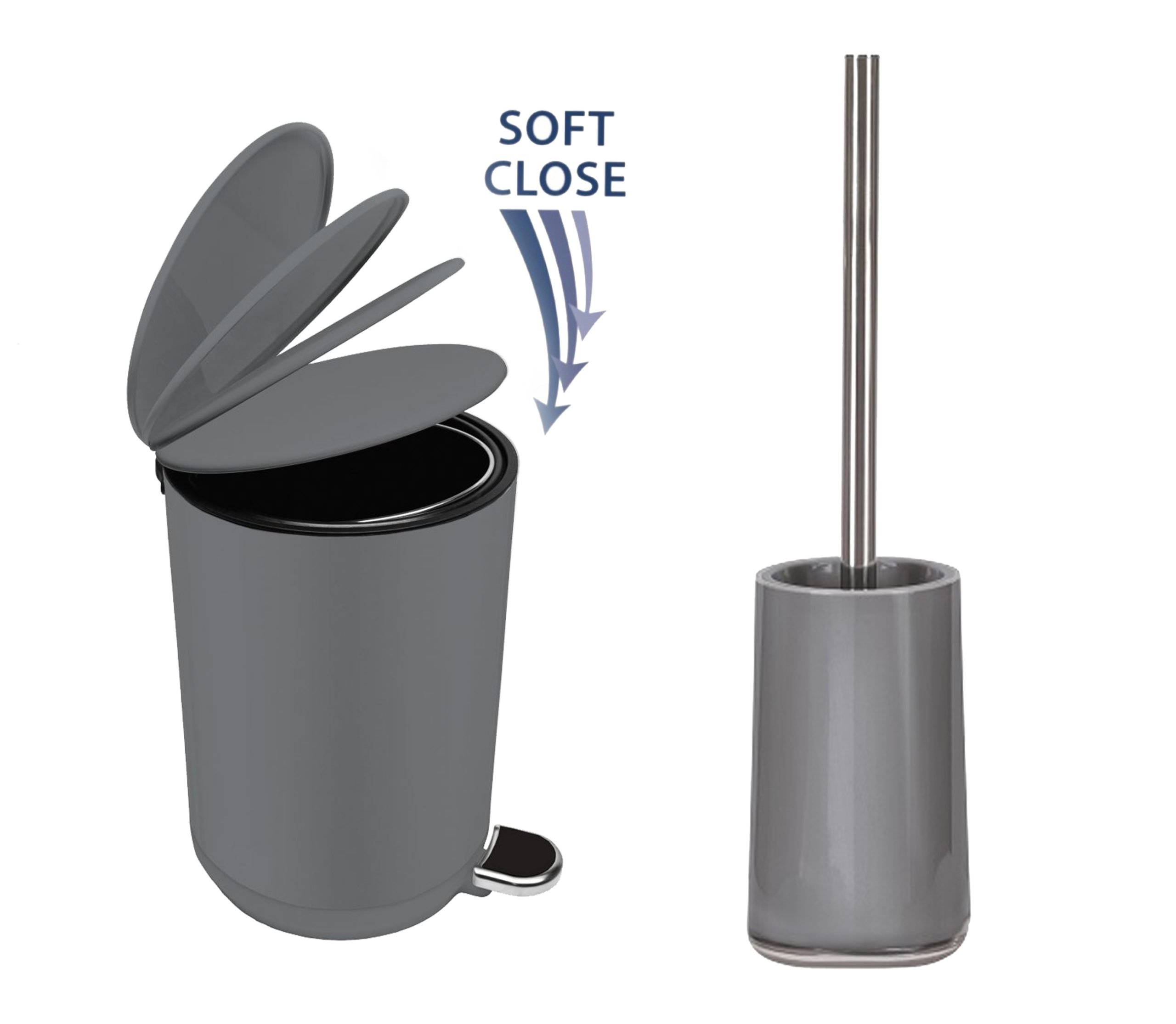 7583 Σετ Καλάθι 5lt & Πιγκάλ Mable Platinum - Image 1