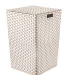 Καλάθι Απλύτων Μπέζ Double Laundry Box  35x55x35 εκ