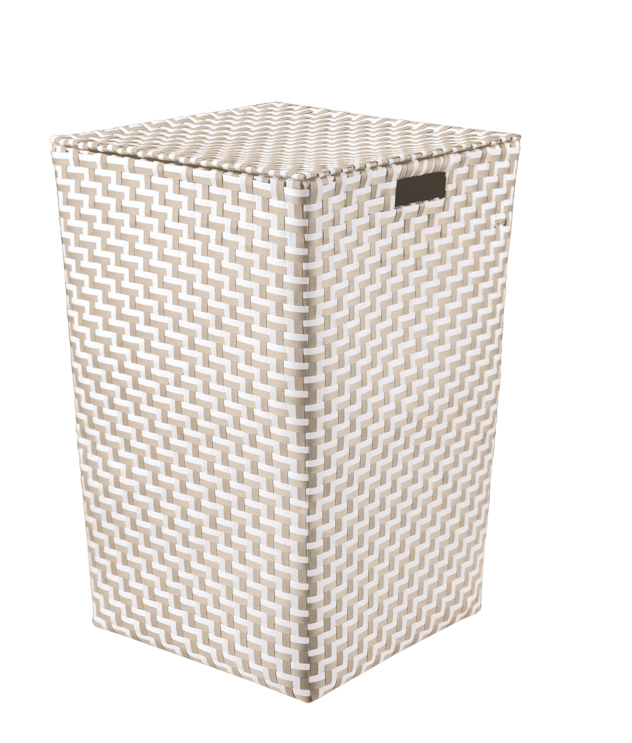 7852-c Καλάθι Απλύτων Μπέζ Double Laundry Box 35x55x35 εκ - Image 1