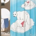 ΚΟΥΡΤΙΝΑ ΜΠΑΝΙΟΥ BEAR COLOR 180(Μ)X200(Υ)