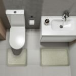 ΣΕΤ ΠΑΤΑΚΙΑ ΜΠΑΝΙΟΥ 2 ΤΕΜ SL8474-1 50x80cm και 50x40cm