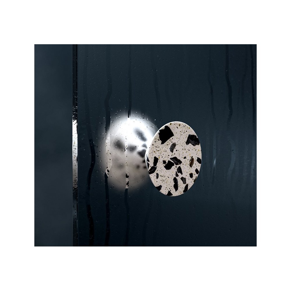 demenico CONE Λευκό Τσιμεντένιο Πόμολο-Κρεμάστρα - Image 1