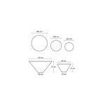 CONE Λευκό Τσιμεντένιο Πόμολο-Κρεμάστρα - Image 3