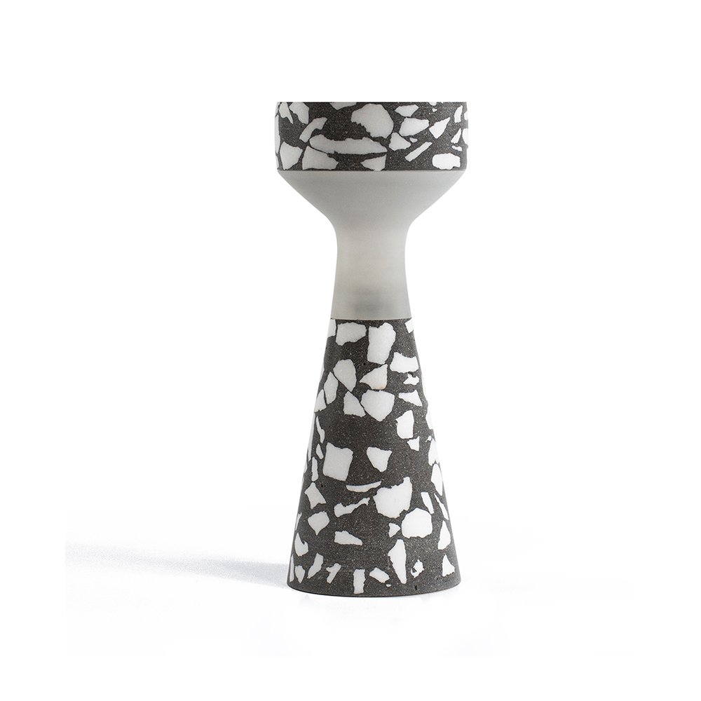 f2 Ανθρακί Επιτραπέζιο Τσιμεντένιο Φωτιστικό μπαταρίας LucerA - Image 1