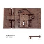 Κλειδαρια παλαιού τύπου σφυρηλατημένη Νο 195