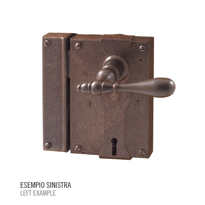 ill kleidaria 2023 (12) Κλειδαρια παλαιού τύπου σφυρηλατημένη σε σκουρία Νο 197 - Image 1