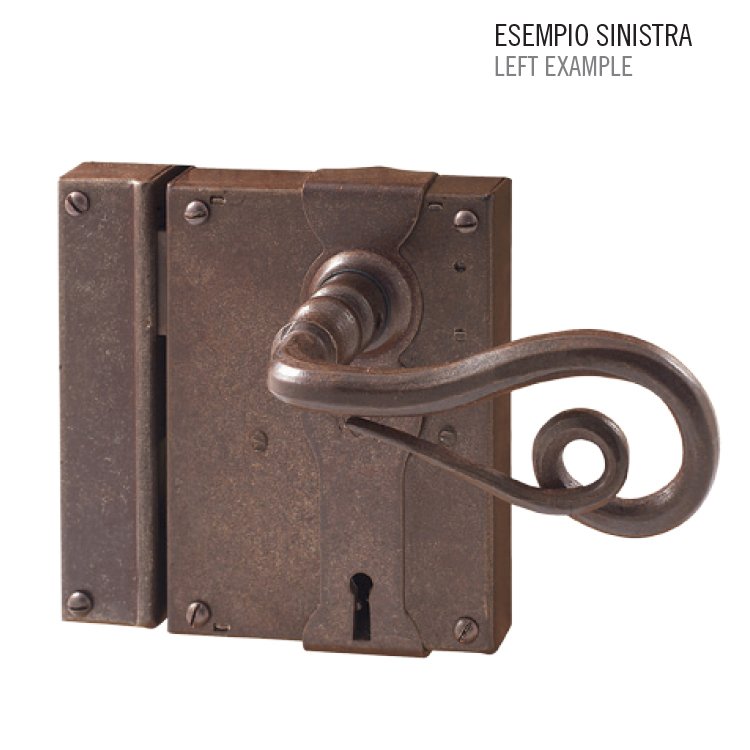 ill kleidaria 2023 (21) Κλειδαρια παλαιού τύπου σφυρηλατημένη σε σκουρία Νο 198 - Image 1