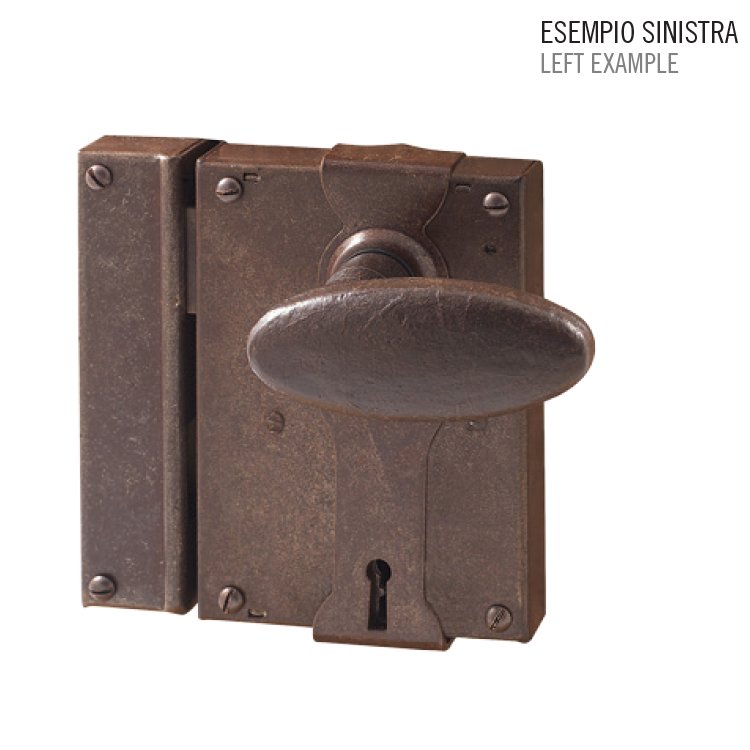 ill kleidaria 2023 (23) Κλειδαρια παλαιού τύπου σφυρηλατημένη σε σκουρία Νο 198 - Image 1