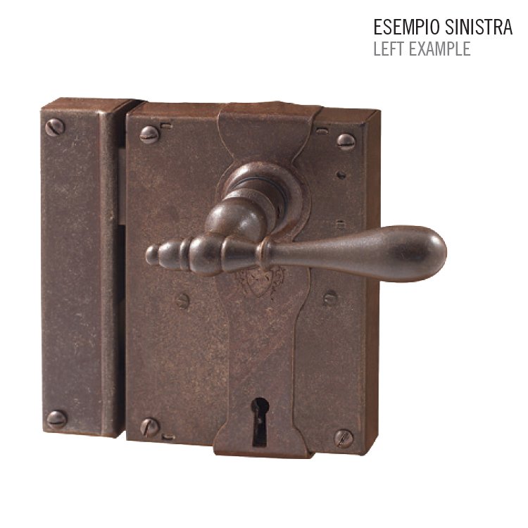 ill kleidaria 2023 (25) Κλειδαρια παλαιού τύπου σφυρηλατημένη σε σκουρία Νο 198 - Image 1