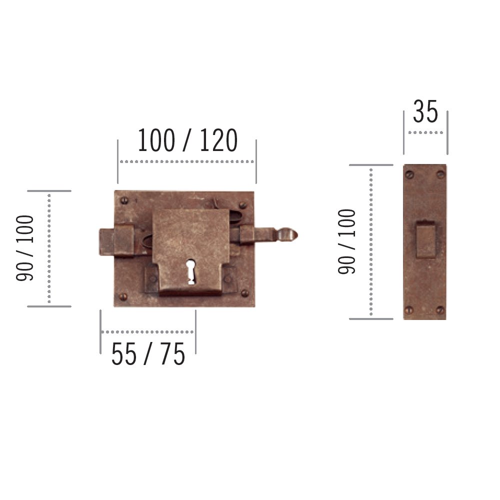 ill kleidaria 2023 (27)a Κλειδαρια παλαιού τύπου σφυρηλατημένη Νο 192 - Image 1