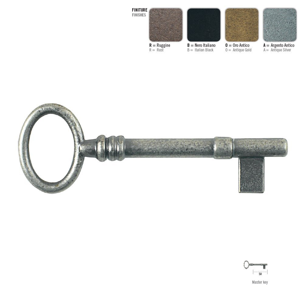 ill kleidaria 2023 (28) Πατενταρισμένο κλειδί γενικής χρήσης σε αντικέ ασημί Νο 990 - Image 1