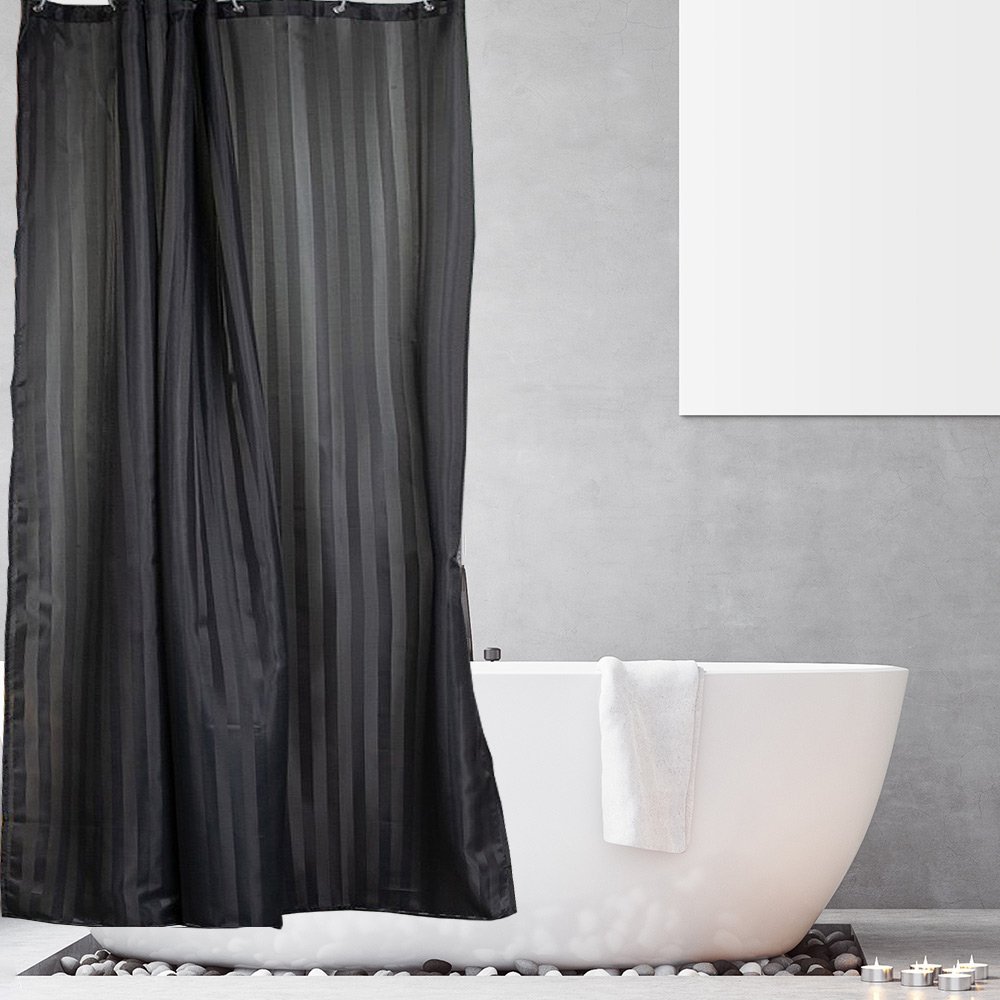 kourtina-mpaniou-sl8091-anthraki-180x200-8091darkgrey-2 ΚΟΥΡΤΙΝΑ ΜΠΑΝΙΟΥ LUXOR ΑΝΘΡΑΚΙ 180(Μ)X200(Υ) - Image 1