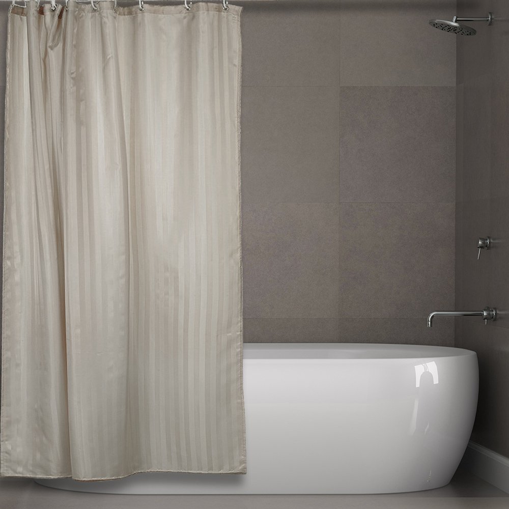 kourtina-mpaniou-sl8091-gri-180x200-8091-1 ΚΟΥΡΤΙΝΑ ΜΠΑΝΙΟΥ LUXOR ΓΚΡΙ 180(Μ)X180(Υ) - Image 1